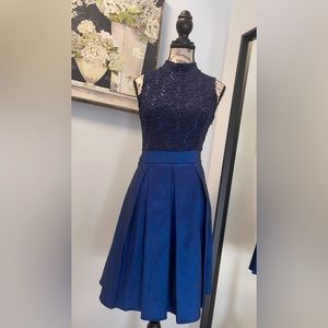 Beautiful blue dress. Perfect for special occasions.